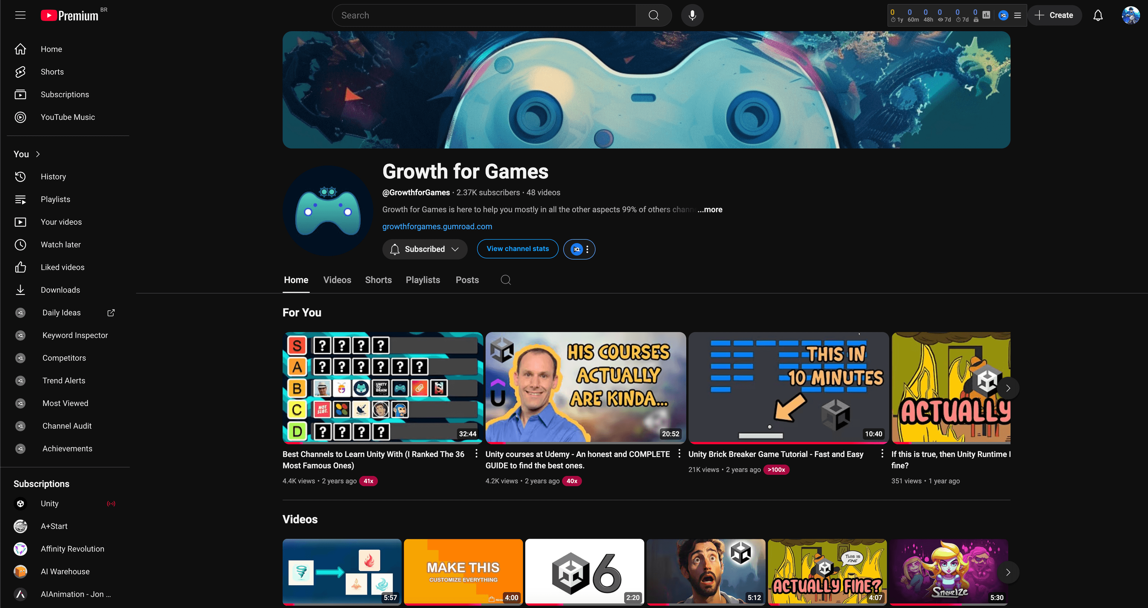 Growth for Games